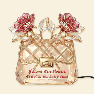 Elegant Flower Bag Light Box – Personalized Gifts For Mom 04namg260226 - Light Box - GoDuckee
