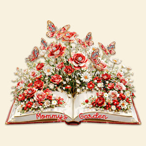 Blooming Garden Book Acrylic Plaque - Personalized Gifts For Mom 03OHMG050226