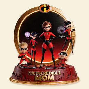 Super Mom and Kid Acrylic Plaque - Personalized Gifts For Mother 02tymg260226