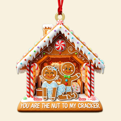 Personalized Gifts For Christmas, Naughty Couple Gingerbread Custom Shape Acrylic Ornament 02pgmg180925