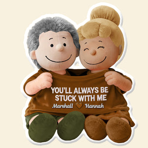 Cute Couple In Shirt Shaped Pillow, Personalized Gifts For Couple 01qhmg131225
