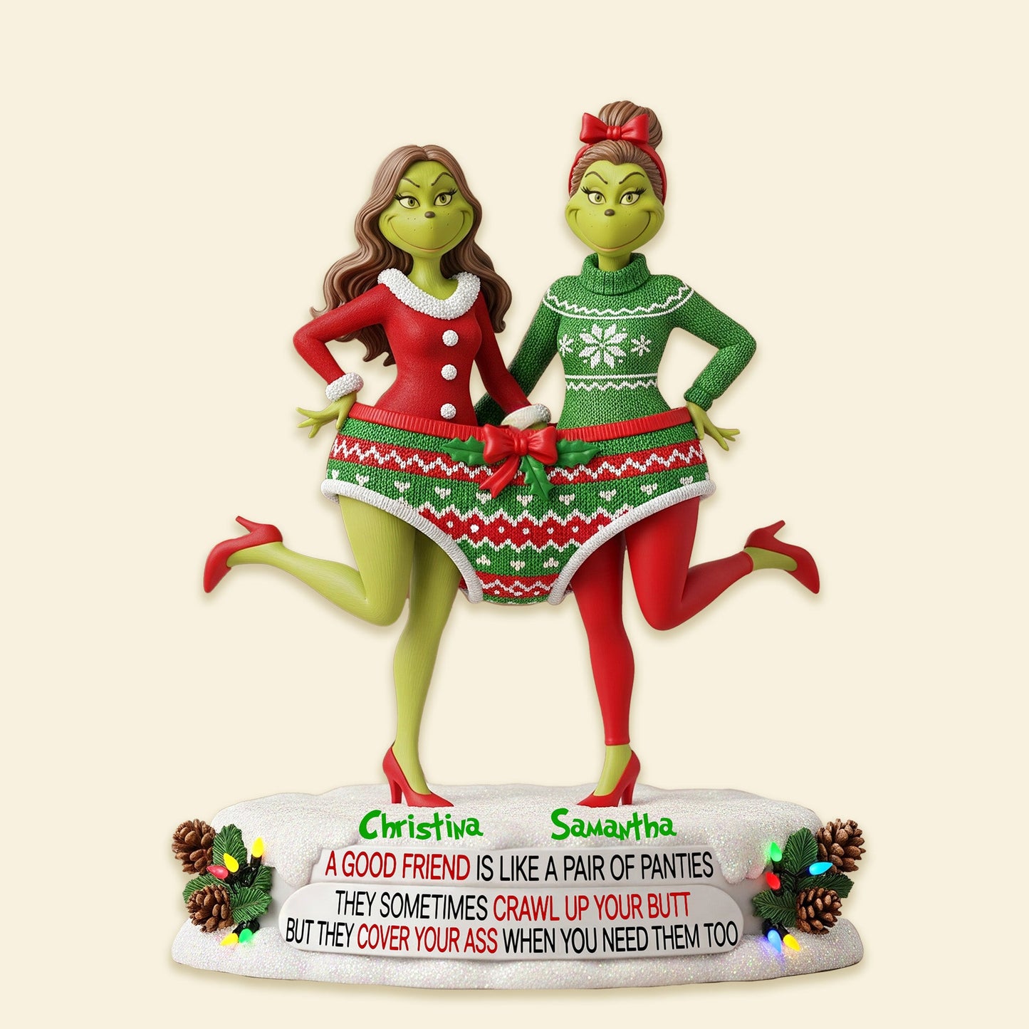 Personalized Gifts For Christmas, Best Friend Acrylic Plaque 02hymg240925