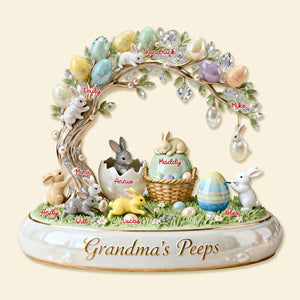 Cute Rabbit Under Easter Tree, Personalized Gifts For Grandma & Other Family Members 01qhmg300126-Homacus