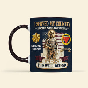 Veteran Coffee Accent Mug - Personalized Gifts For Military Coffee Mug 03KIMG210126