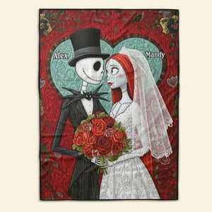 Couple Wedding Blanket - Personalized Gifts For Couple 07namg281125