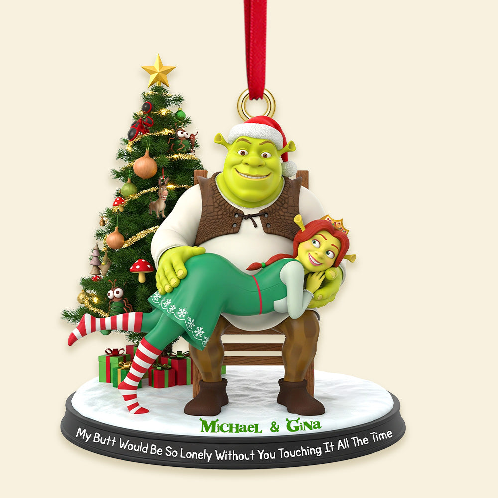 Alien Couple Ornament - Personalized Gifts For Couple Christmas Ornament 04NAMG090925