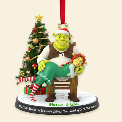 Alien Couple Ornament - Personalized Gifts For Couple Christmas Ornament 04NAMG090925