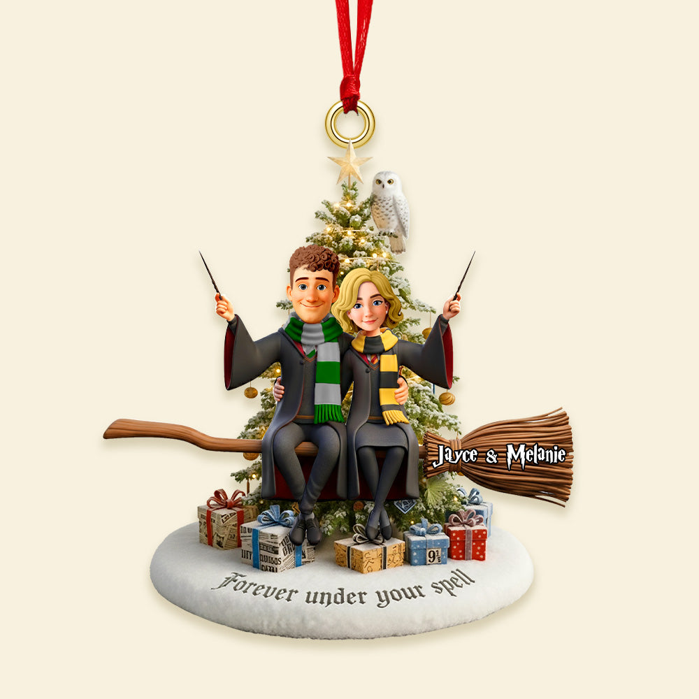 Fans Couple Ornament - Personalized Gifts For Couple Christmas Ornament 02OHMG110925