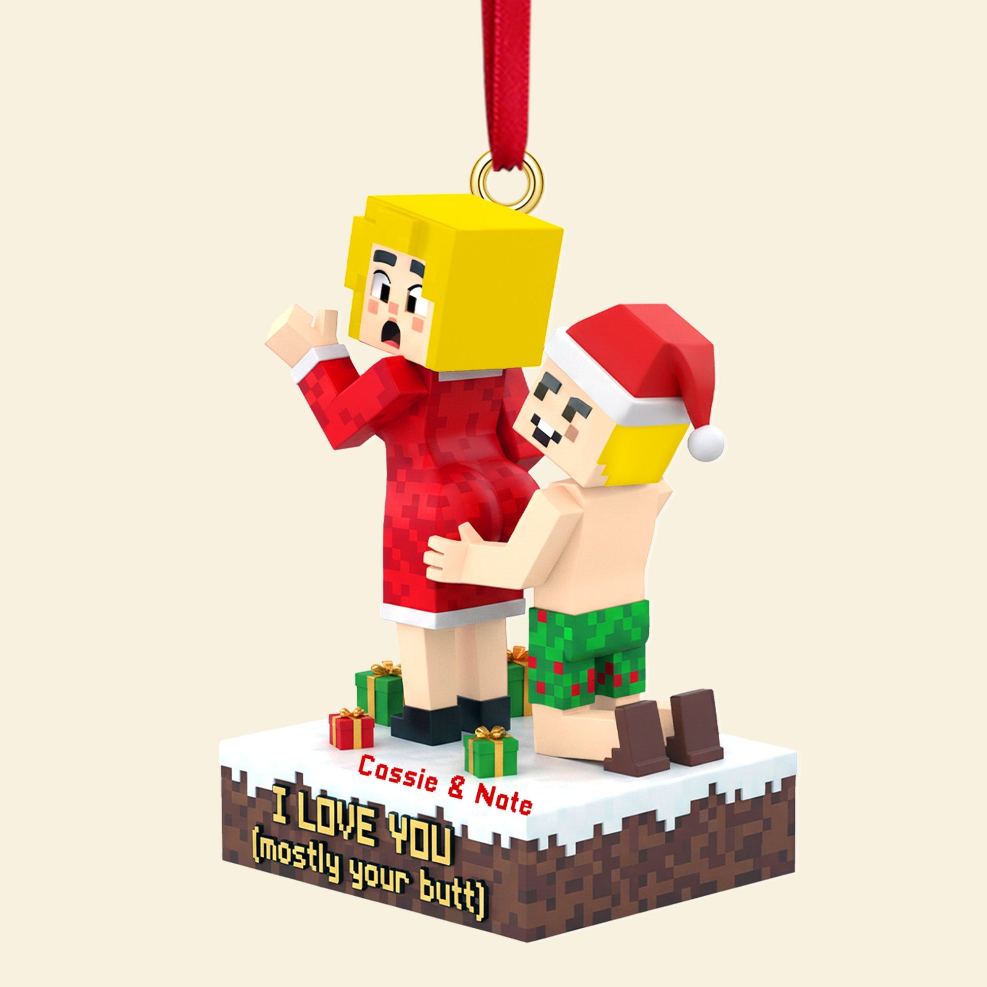 Personalized Gifts For Christmas, Lego Funny Couple Acrylic Ornament 01namg120925-Homacus