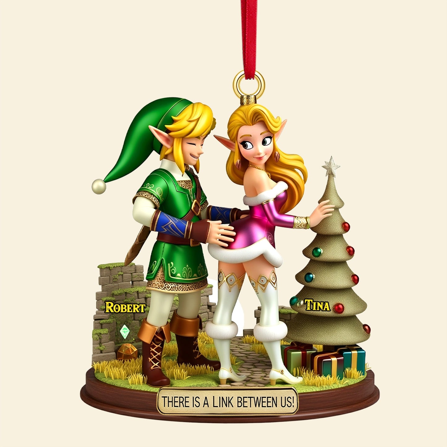 Couple Ornament - Personalized Gifts For Couple Christmas Ornament 05TGMG160925