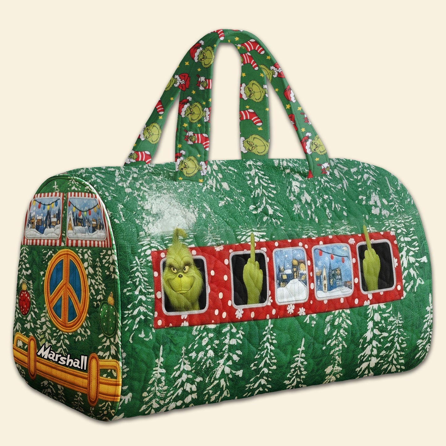Personalized Gifts For Christmas, Classic Camper Van Quilted Duffle Bag 02tgmg290925