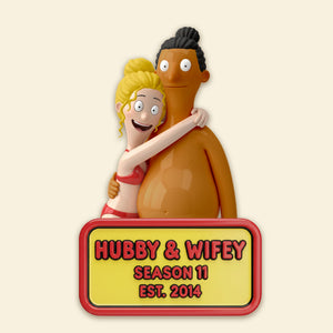 Hubby & Wifey Acrylic Fridge Magnet - Personalized Gifts For Couple 01namg091225