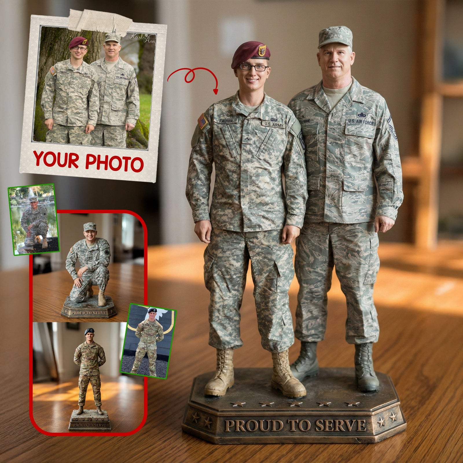 Military Veterans Acrylic Plaque - Custom Photo Gifts For Veterans 01tgmg221225