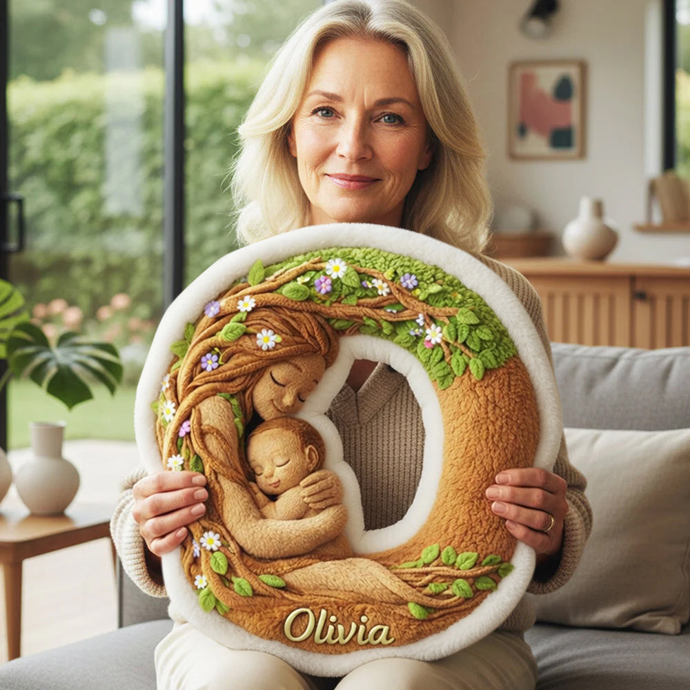 Forest Mom Alphabet Custom Shaped Pillow - Personalized Gifts For Mother 01huta221225