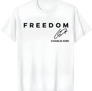 Freedom Signed Shirt By Charlie Kirk 05laxx110925
