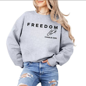 Freedom Signed Shirt By Charlie Kirk 05laxx110925