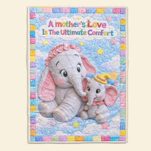 Mom's Love Blanket - Personalized Gifts For Mother 02humg240226