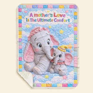 Mom's Love Blanket - Personalized Gifts For Mother 02humg240226