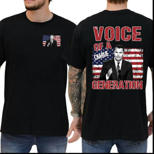 Charlie Kirk - Voice Of A Generation Patriotic Memorial Shirt 03laxx110925