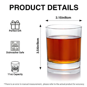 Pontoon Personalized 11oz Round Drinking Glass, Personalized Gifts For Sea Lover 01pgta230925-Homacus