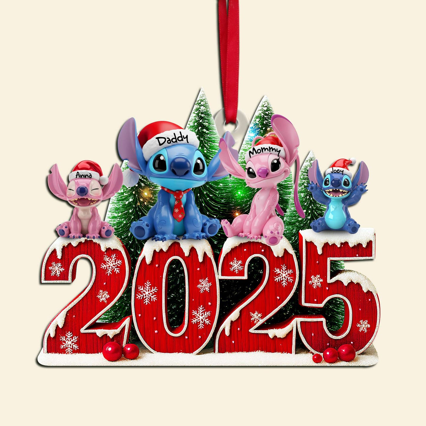Adorable Alien Family Ornament - Personalized Christmas Gifts For Family 01OHLU040925