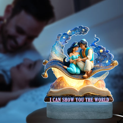 Magic Couple 3D Led light With Oval Base - Personalized Gifts For Couple 01tgqn070525