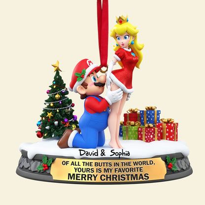 Cheeky Plumber Couple Ornament - Personalized Gifts For Couple 05ohlu150925