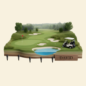 Golf Acrylic Key Hanger - Personalized Gifts For Golfers 01kilu201225