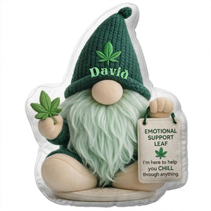 Funny Emotional Support Gnome Pillow  - Personalized Gifts For Smoking Lover Pillow 03TOLU270326