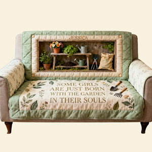 Gardening Quilted Sofa Cover - Personalized Gifts For Garden Lovers 01kita260126