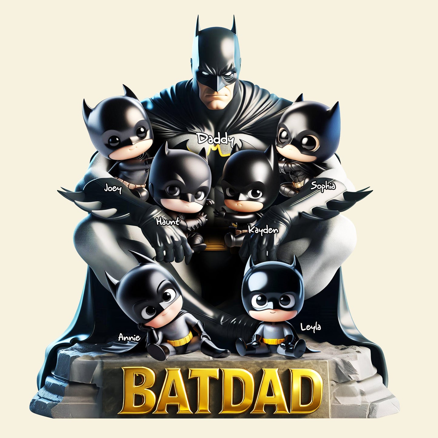 Shadow Hero Dad Acrylic Plaque - Personalized Gifts For Father 02OHLU160525 - Shaped Plaques - GoDuckee