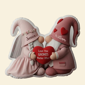 Sweet Gnome Romance Couples Pillow - Personalized Gifts For Couples 07HYLU261125