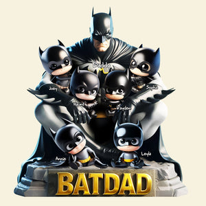 Shadow Hero Dad Acrylic Plaque - Personalized Gifts For Father 02OHLU160525 - Shaped Plaques - GoDuckee
