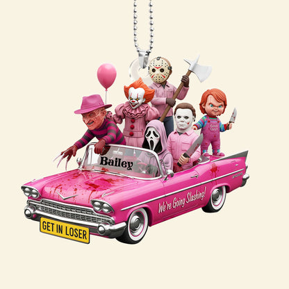 Horror Characters Car Ornament - Personalized Gifts For Horrror Movie Fans 03NALU050825