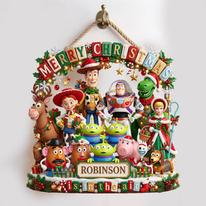 Holiday Friends Acrylic Sign – Personalized Christmas Family Keepsake 01PALU010826