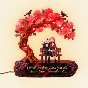 Spooky Couple Acrylic Light Box - Personalized Gifts For Couple 03kita201225