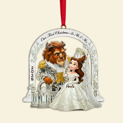 Couple's First Christmas Acrylic Ornament - Personalized Christmas Gifts For Couple 01TGLU170925