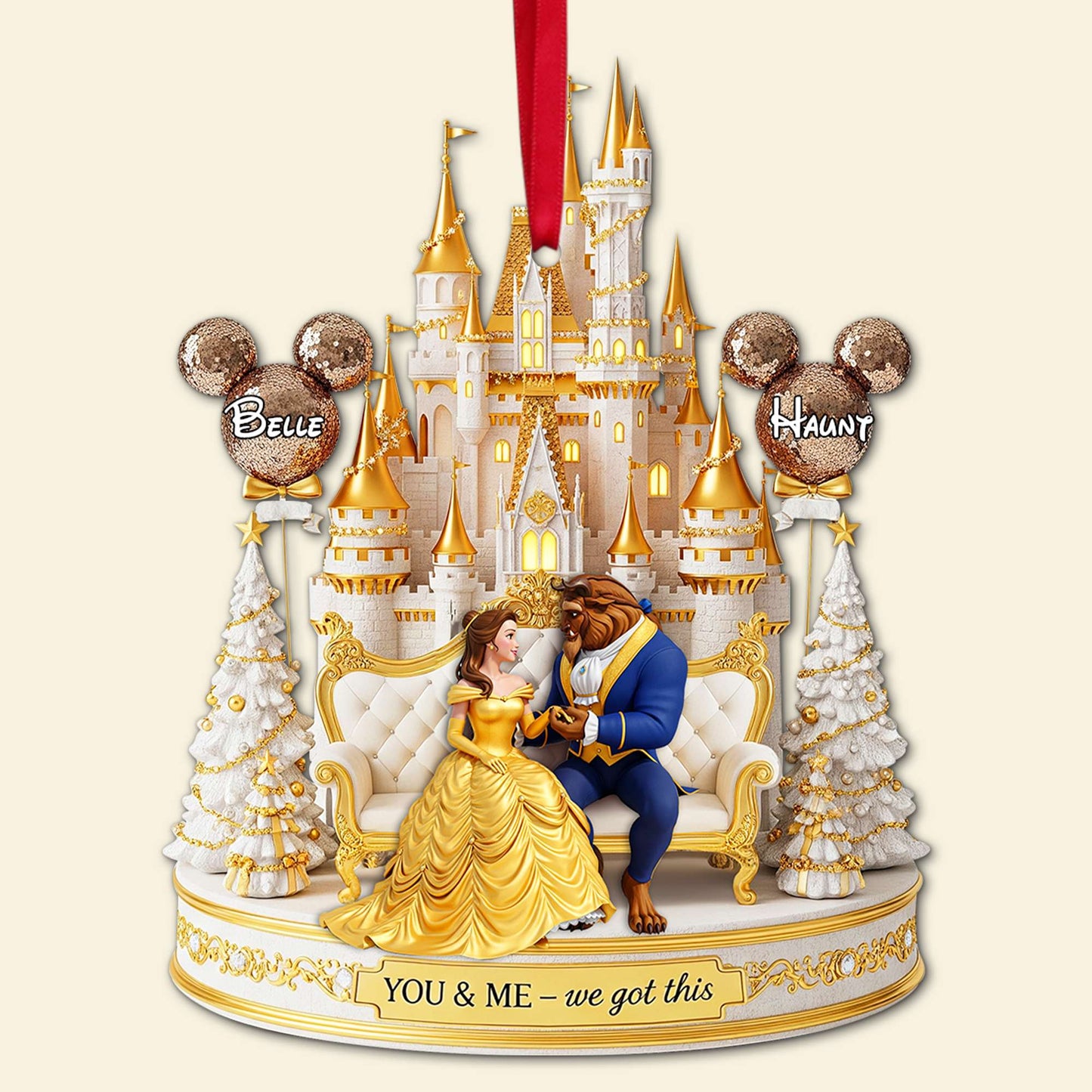 Timeless Tale Couple Ornament - Personalized Christmas Gifts For Couple 06OHLU180825