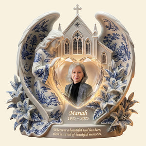 In Loving Memory Acrylic Plaque - Personalized Custom Photo Gift For Christian 01PATA270226