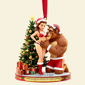 Playful Fairytale Couple Ornament - Personalized Gift For Couples 01OHLU201125