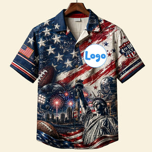 Proud American Hawaiian Shirt - Personalized Gifts For Sport Lovers 04pata090626