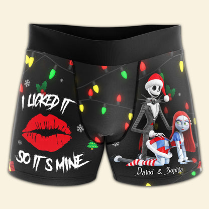 Freaky Skeleton Couple Christmas Boxers - Personalized Gifts For Him 04NALU160925