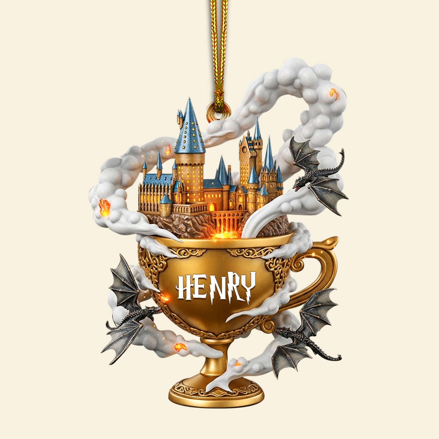 Enchanted Kingdom Acrylic Ornament - Personalized Christmas Gift For Fantasy Lovers 02TOLU270825