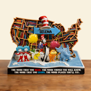 Reading Acrylic Plaque - Personalized Gifts For Book Lover Plaque 04PALU060226