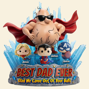 Funny Dad & Tiny Swimmers Acrylic Plaque - Personalized Gifts For Dads 02HUTA190526