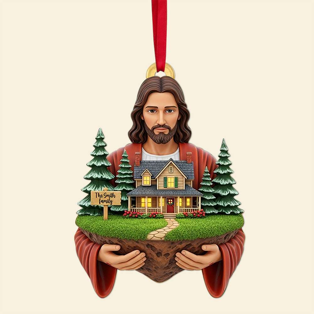 Blessed Family Christmas Ornament - Personalized Gift For Family 02TOLU130825