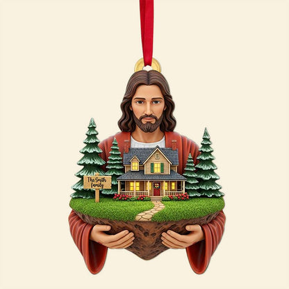 Blessed Family Christmas Ornament - Personalized Gift For Family 02TOLU130825
