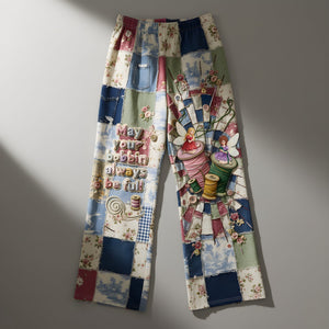 Cozy Patchwork Pajama Pants - Gift For Sewing Lovers 05PALU051225
