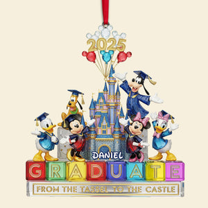 Christmas Graduate Castle Ornament - Personalized Gifts For Graduates 03NALU280825