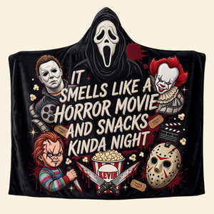 Creepy Halloween Legends Hooded Blanket Personalized Gifts For Horror Lovers 03PATA170826